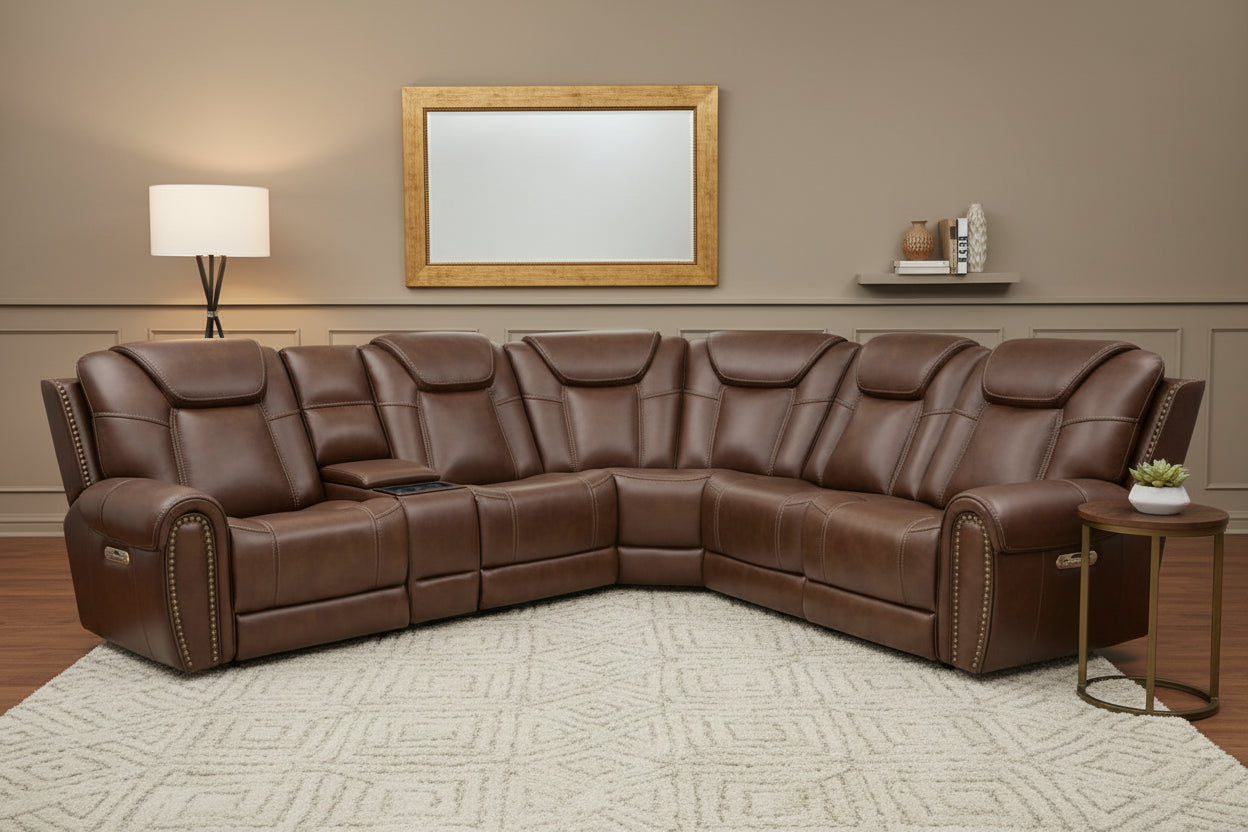 Brenta 6PC Power Modular Sectional
