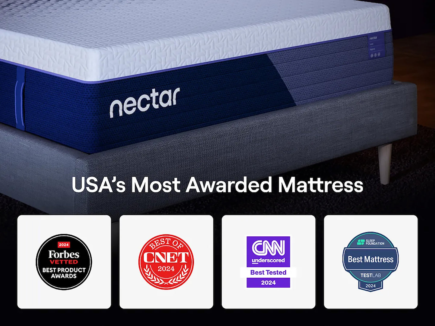 14" Nectar Luxe Hybrid 5.1 Medium Plush Mattress