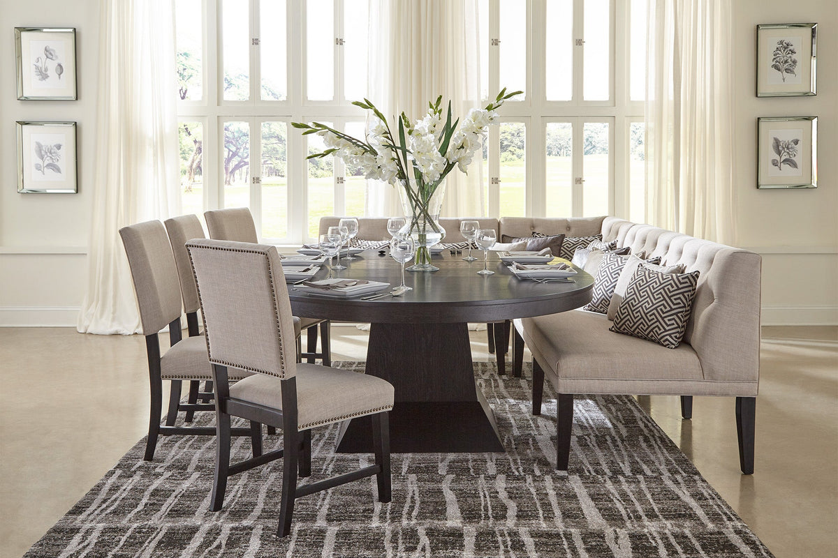 Maddox Dining Loveseat W/Five Pillows