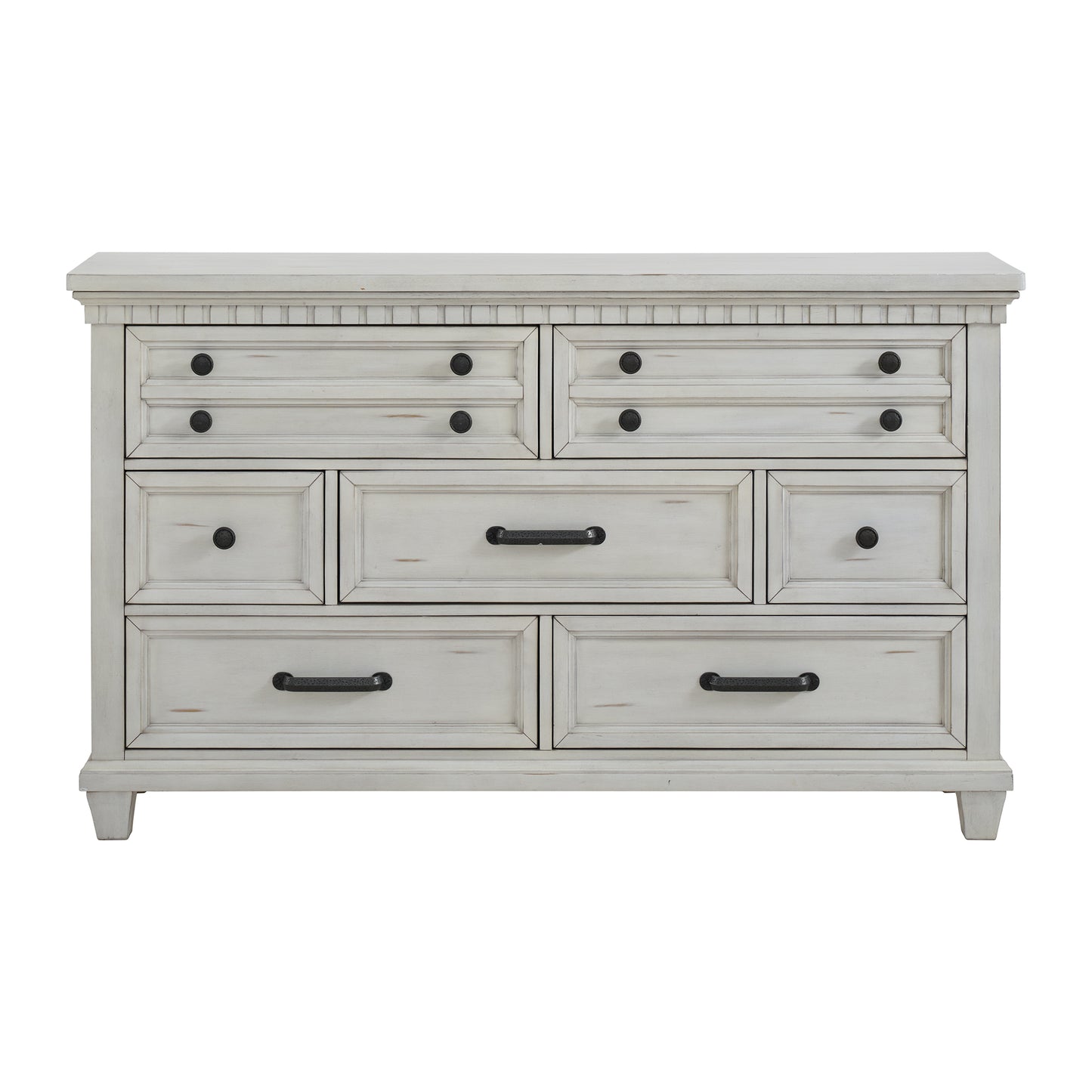 McCoy 7-Drawer Dresser in Antique White