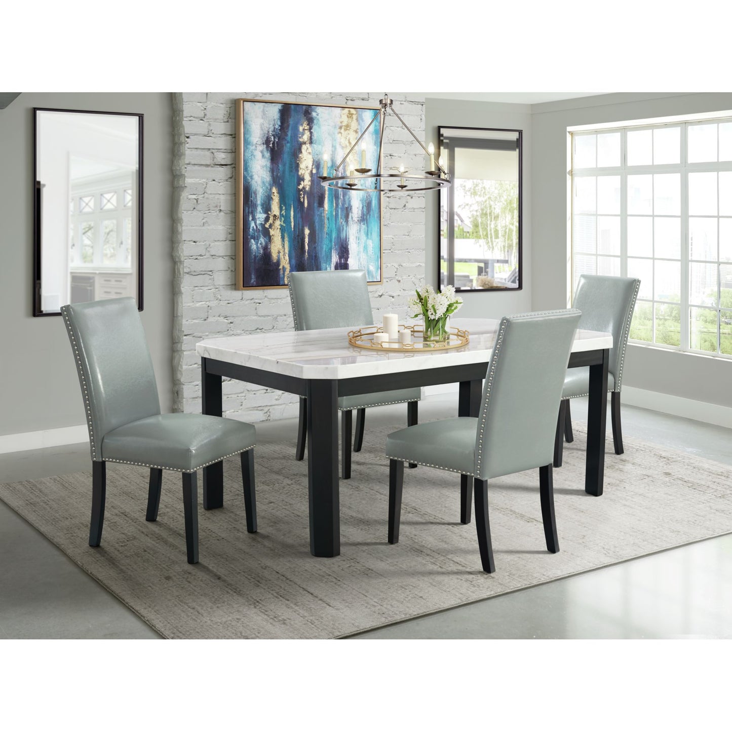 Meridian Dining Side Chair Black (2 Per Pack)
