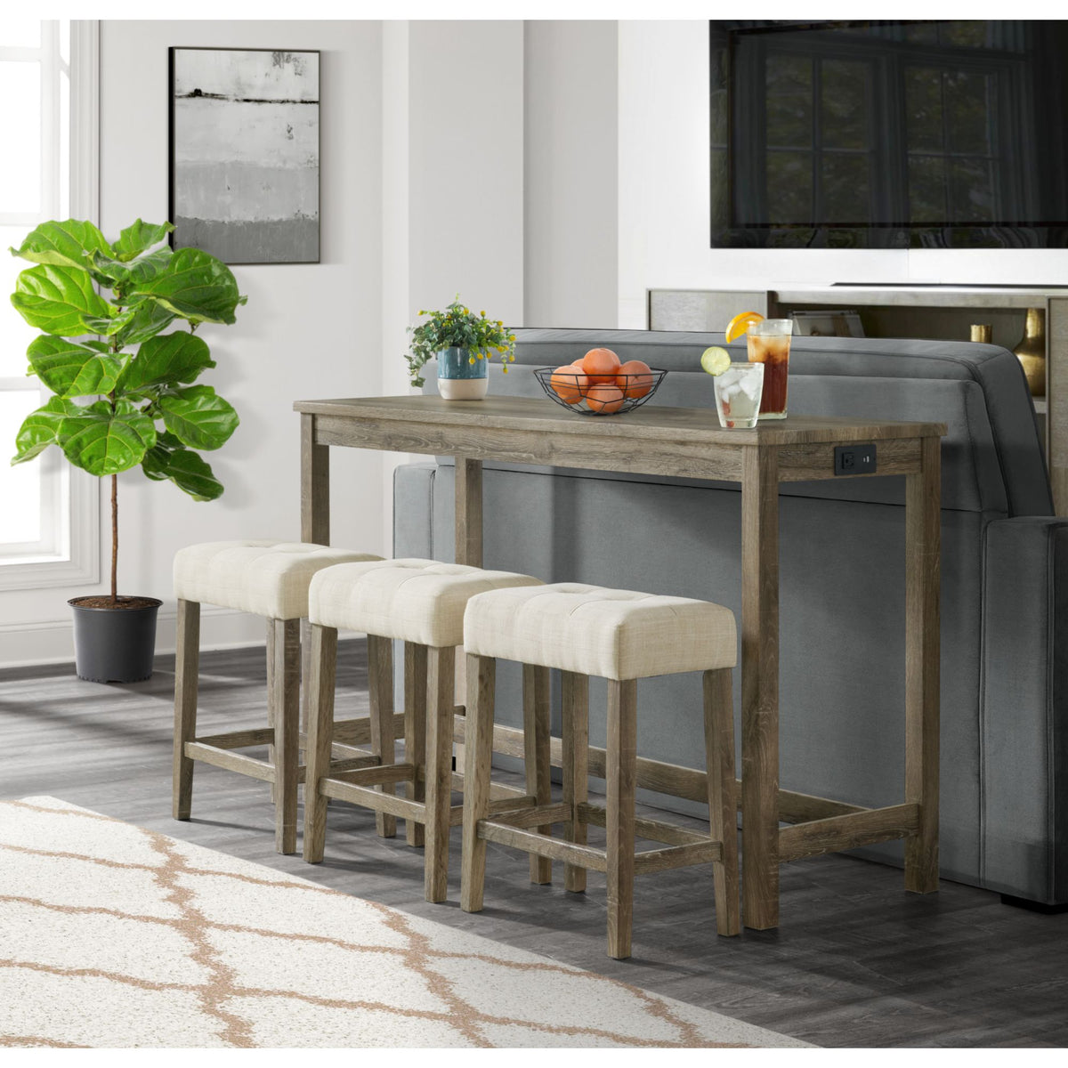 Roble Lawn Bar Mesa Single Pack (Mesa + Tres Bancos)