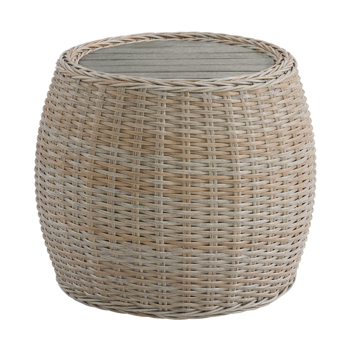 Ollie Cuddler Chair and End Table - Tan and Olefin White Cream