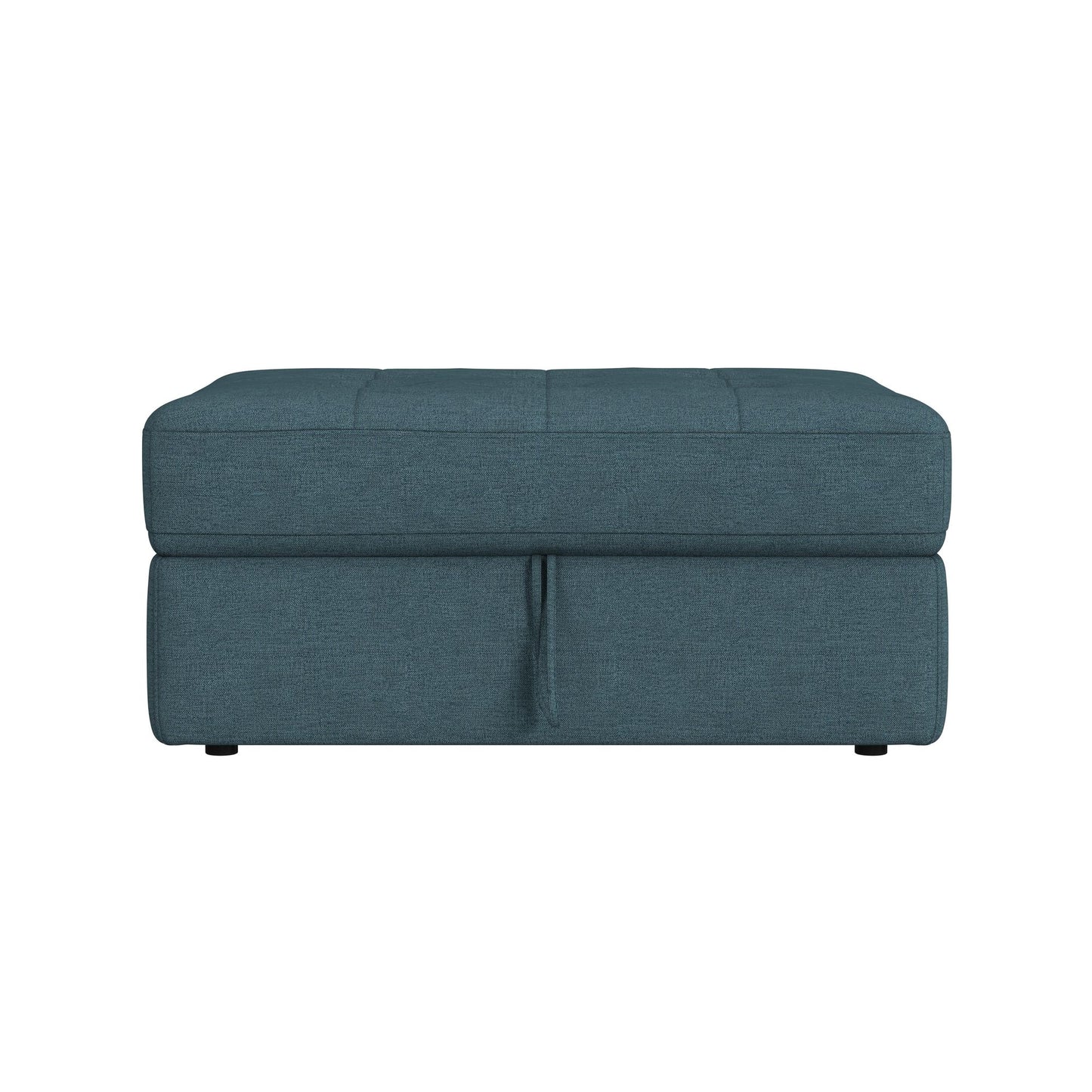 Options One Storage Ottoman in Palmer Plus Teal