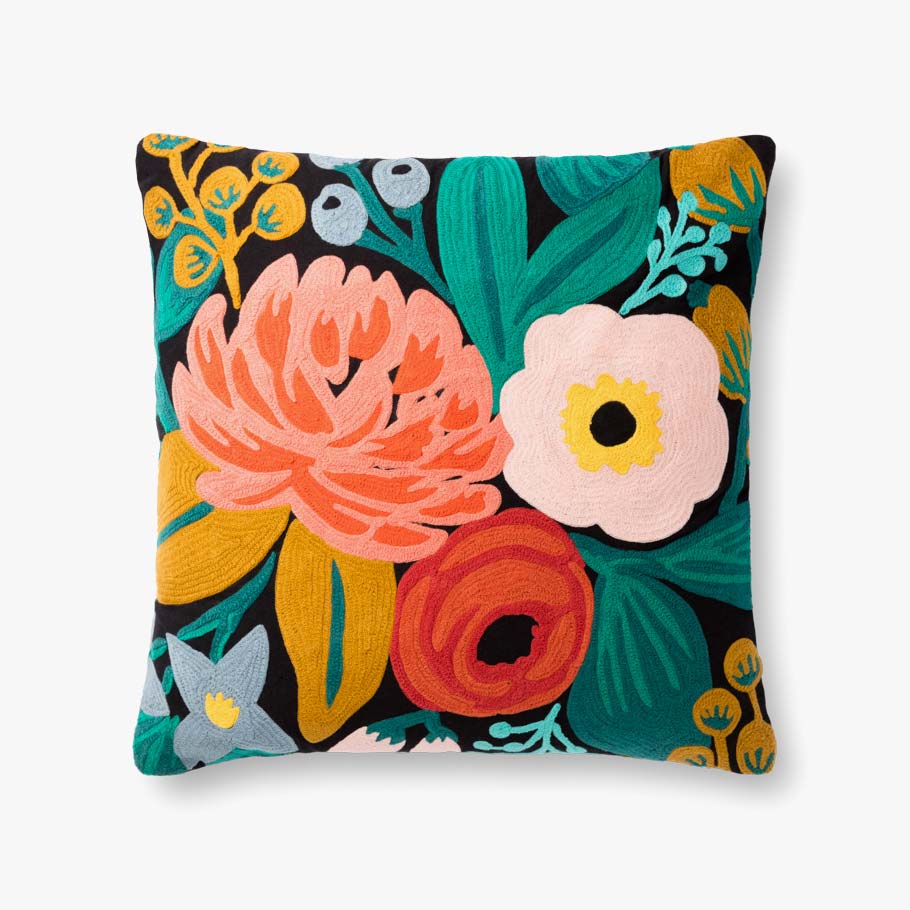 Almohadas Rifle Paper Co. x Loloi P6044 Negro/Multicolor