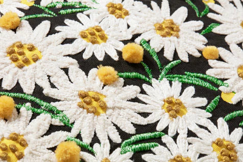 Almohadas Rifle Paper Co. x Loloi PRP0010 Negro/Marfil