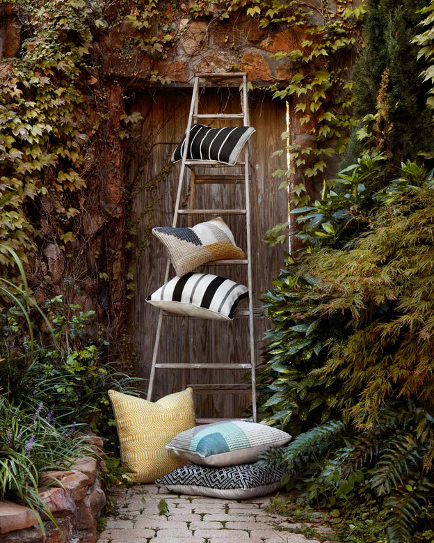 Almohadas Loloi P0504 Verde azulado/Multicolor