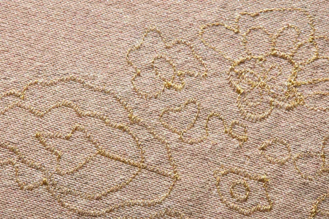 Almohadas Loloi P0894 Rojo/Dorado