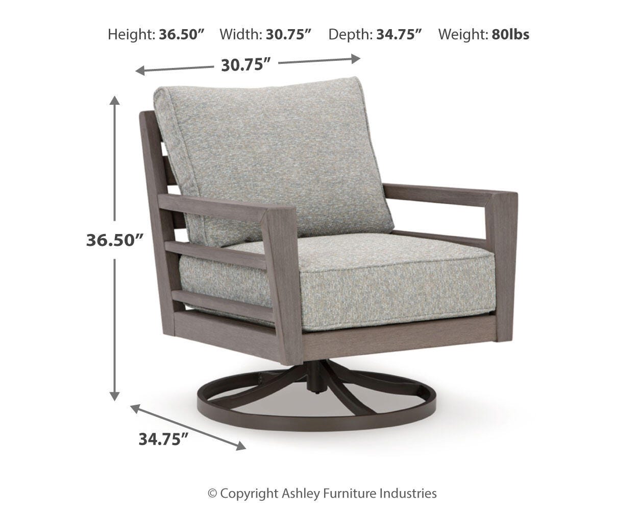 Hillside Barn Swivel Lounge w/ Cushion