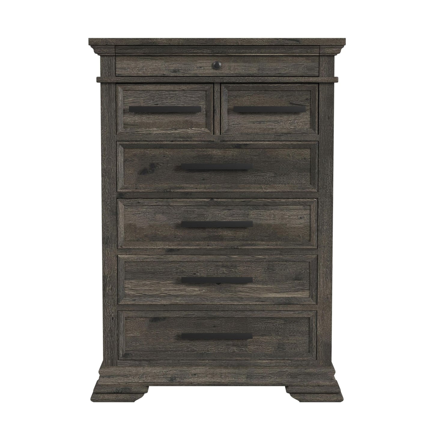 Park Ridge 6-Drawer Chest in Charcoal