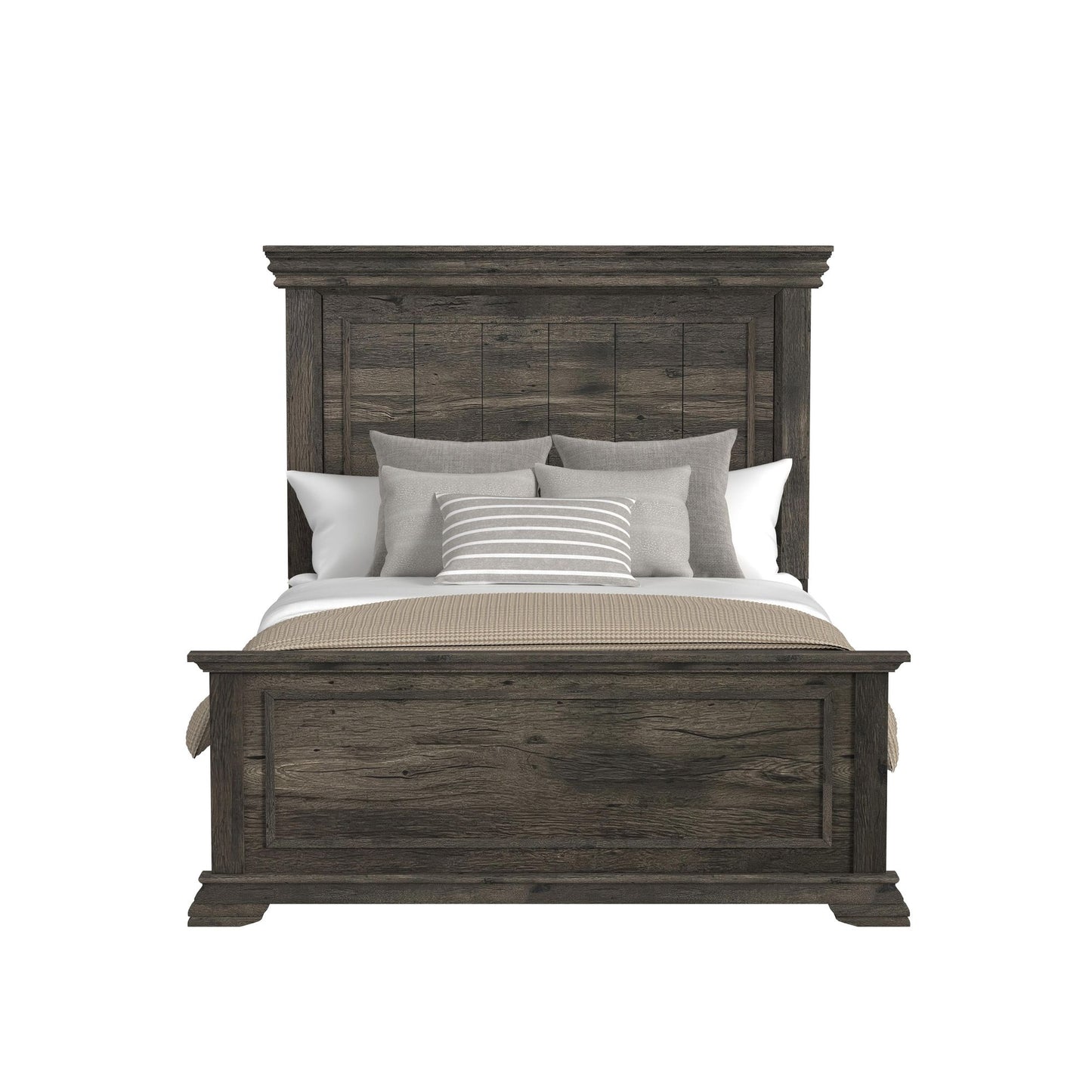 Park Ridge Full Panel Bed in Charcoal