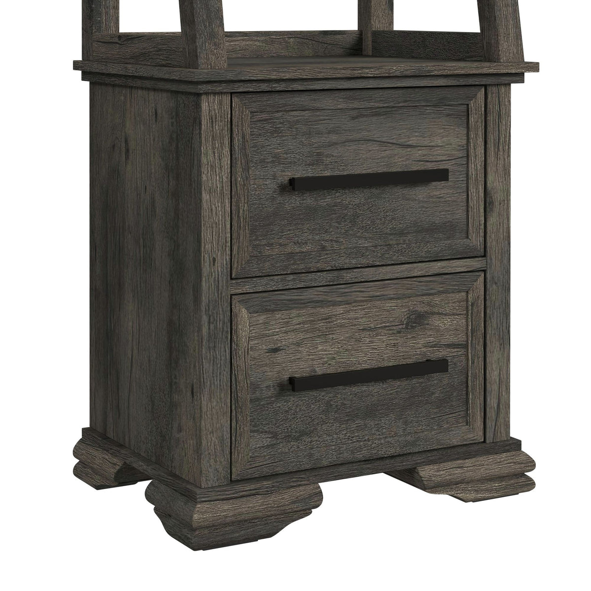 Park Ridge 4PC Entertainment Unit with 71'' TV Console in Charcoal