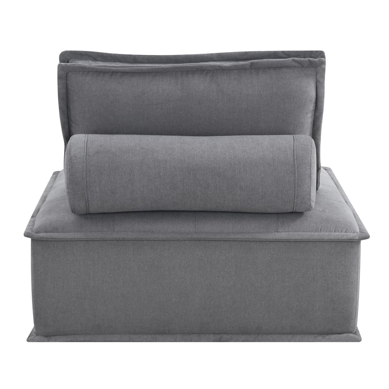 Paxton Armless Chair In Columbia Charcoal