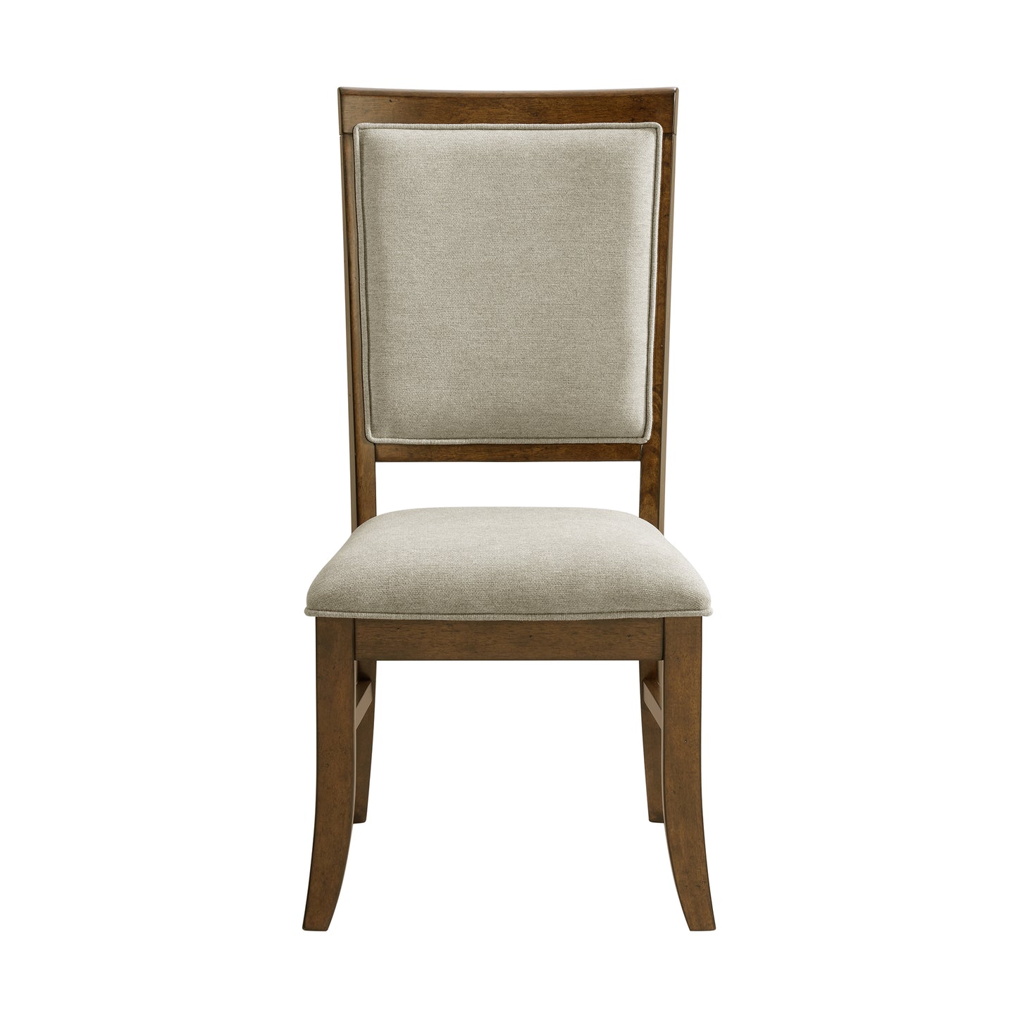Phillipe Dining Side Chair with Grey Fabric in Cherry (2 Per Carton)