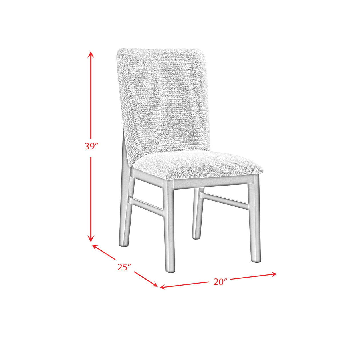 Portland 5PC Standard Height Dining Set in Natural-Table and Four Chairs