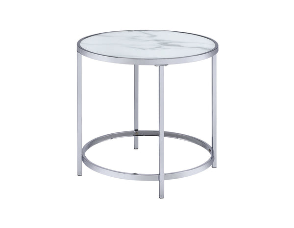 Mesa auxiliar Rayne, blanca