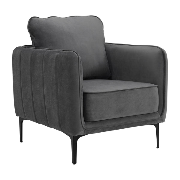 Rae Chair In Lavish 152 Grey Velvet