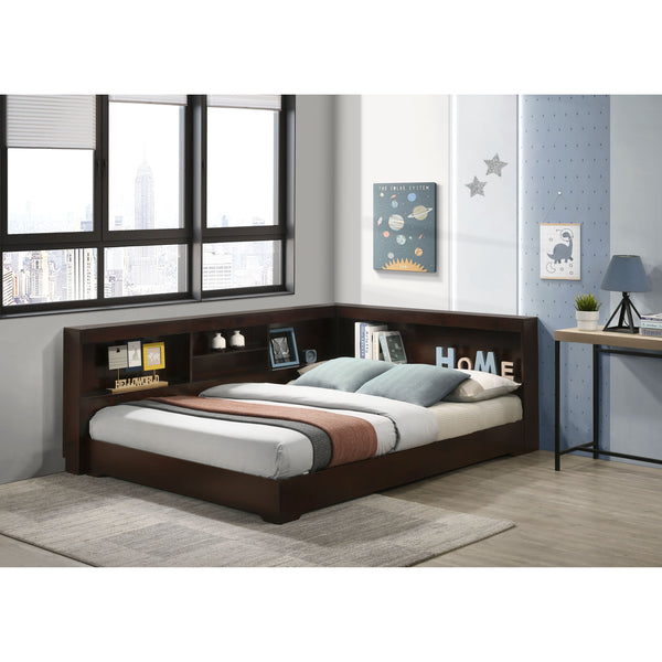 Sami Full Corner Bed In Espresso