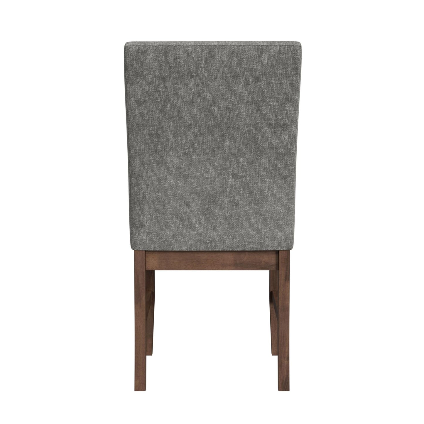 Santa Barbara Dining Side Chair with Dark Grey Fabric in Walnut (2 Per Carton)