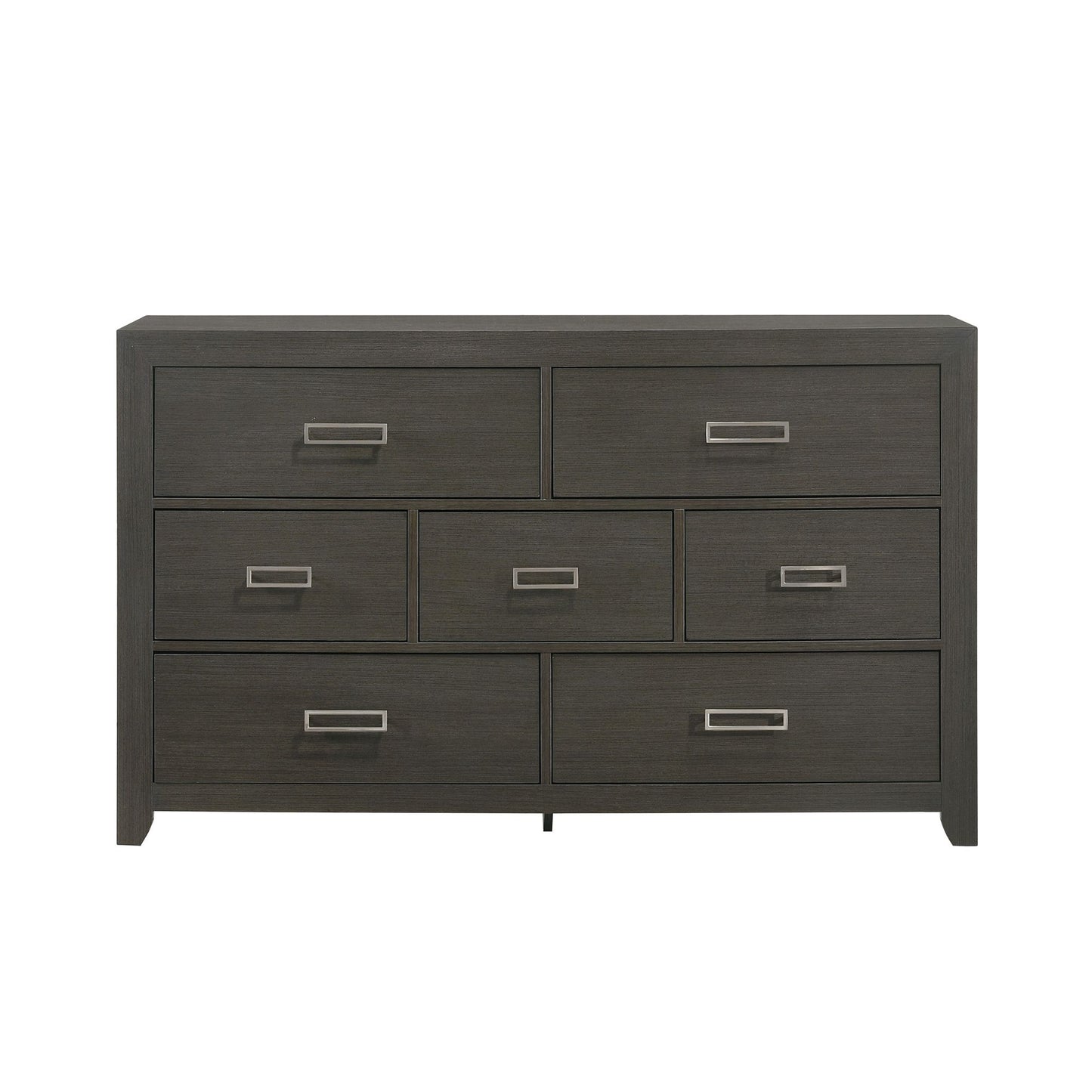 Sasha 7-Drawer Grey Dresser
