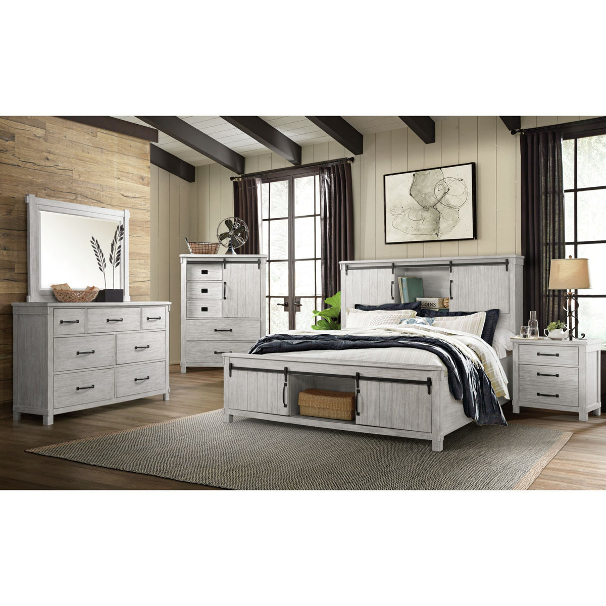 Scott King Platform Storage 3Pc Bedroom Set