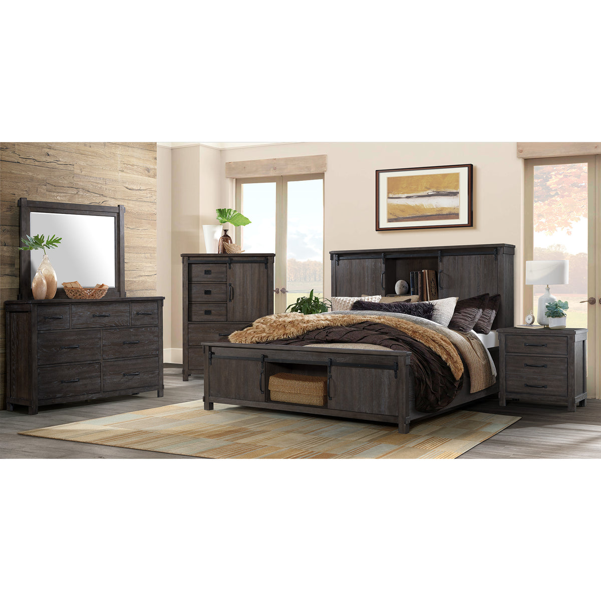 Scott King Platform Storage 6Pc Bedroom Set
