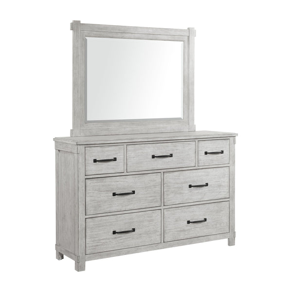 Scott Dresser & Mirror Set White Finish