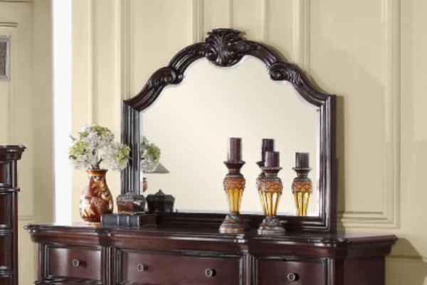 Traditional 10275185524917rched Bedroom Mirror