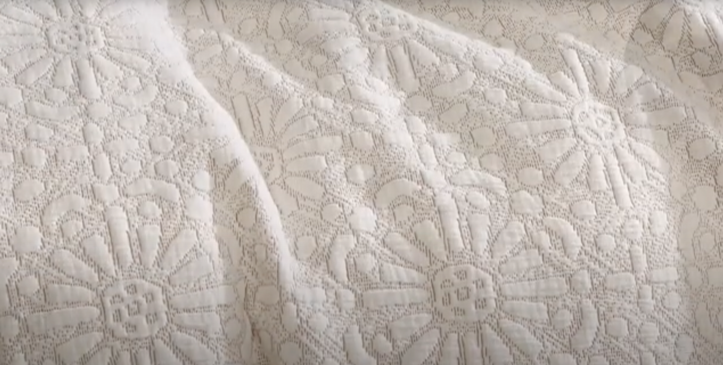 Matalin 4PC Queen Matelassé Comforter Cover Set Cotton