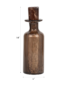 Kanevale Brown Glass Vase 15 (in)