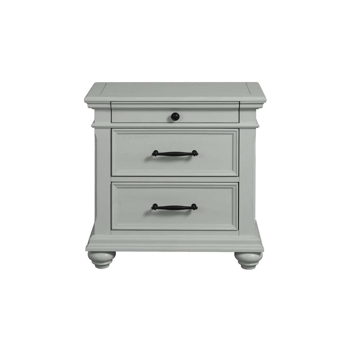 Slater Nightstand w/USB Grey