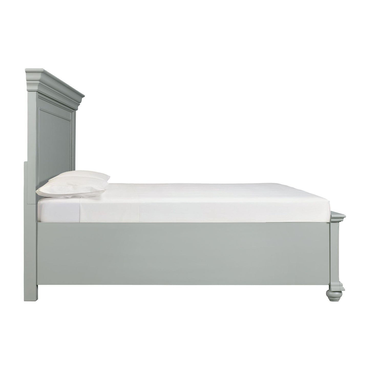 Slater Queen Platform Storage Bed in Grey