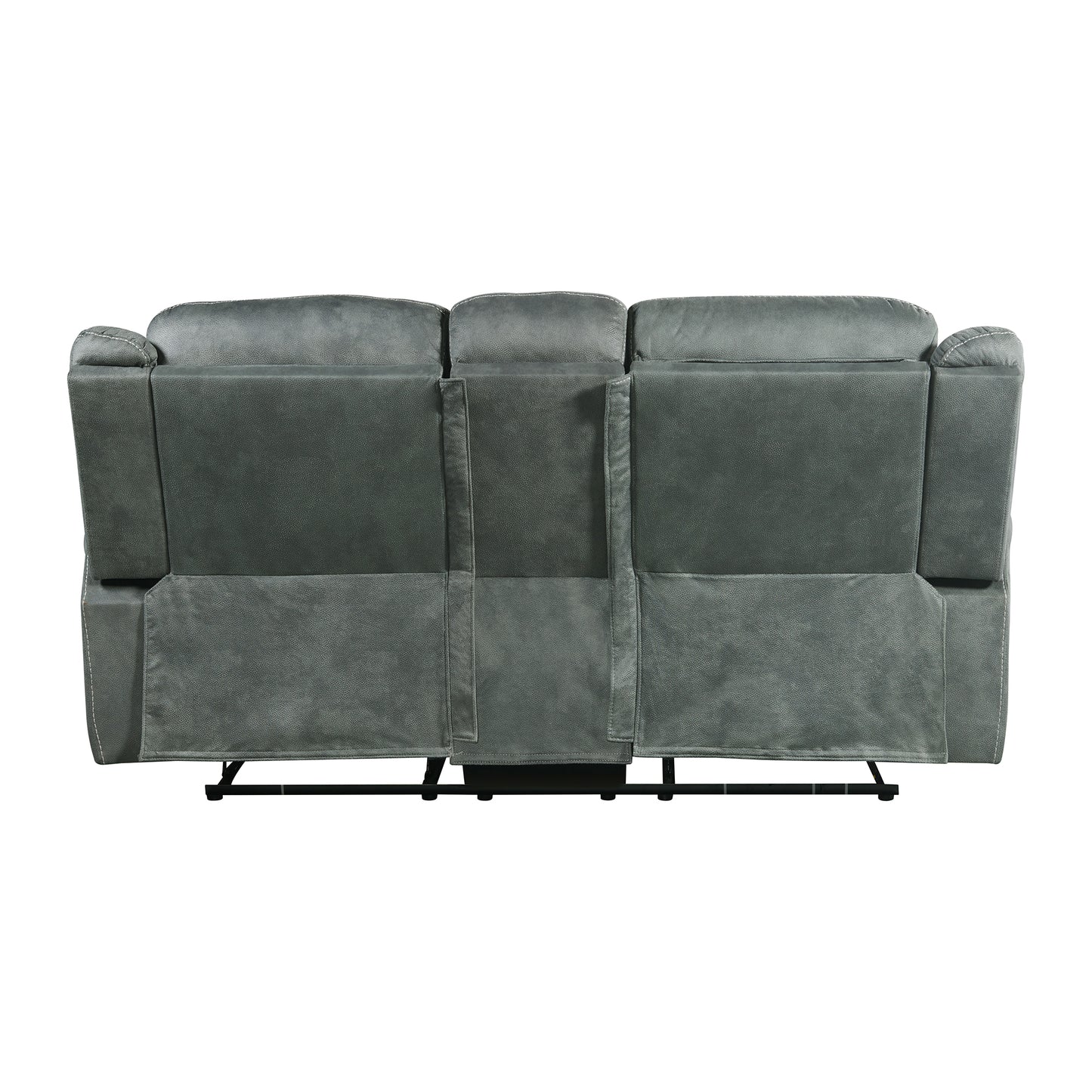 Sorrento Motion Loveseat with Console in FB367 Charcoal