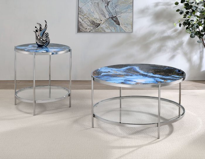 Mesa de cóctel con tapa reversible Averie