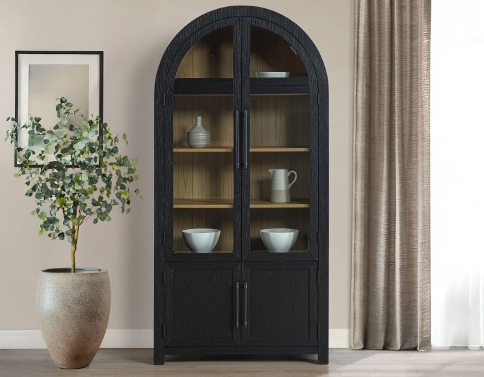 Magnolia Curio with Weathered Sand Interior