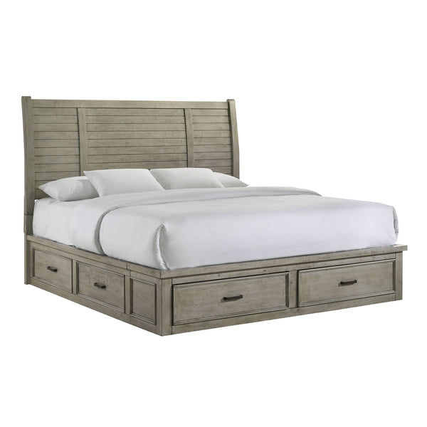 Sullivan King Storage Bed In Drift Grey