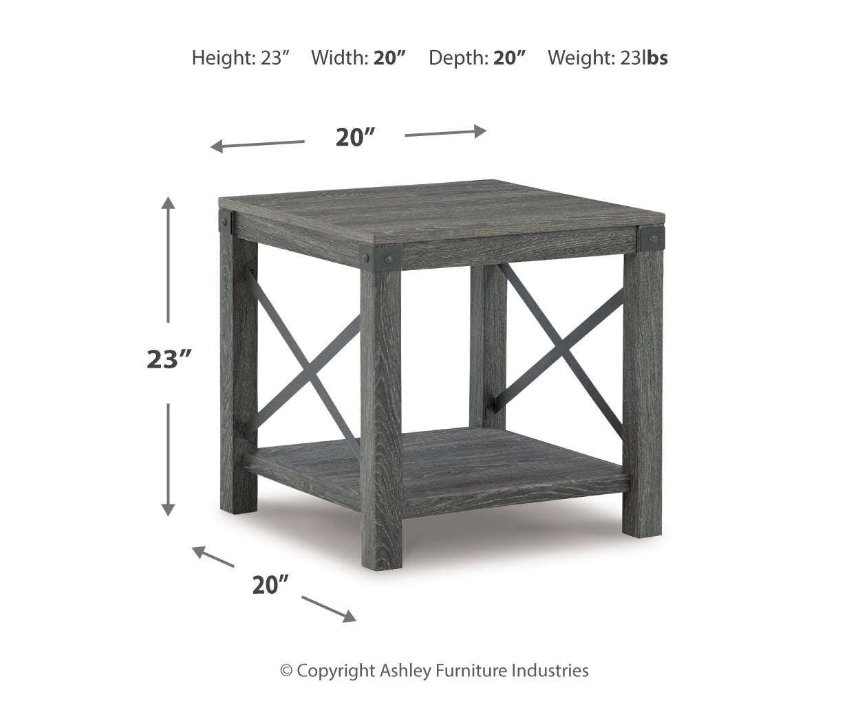 Freedan Square End Table