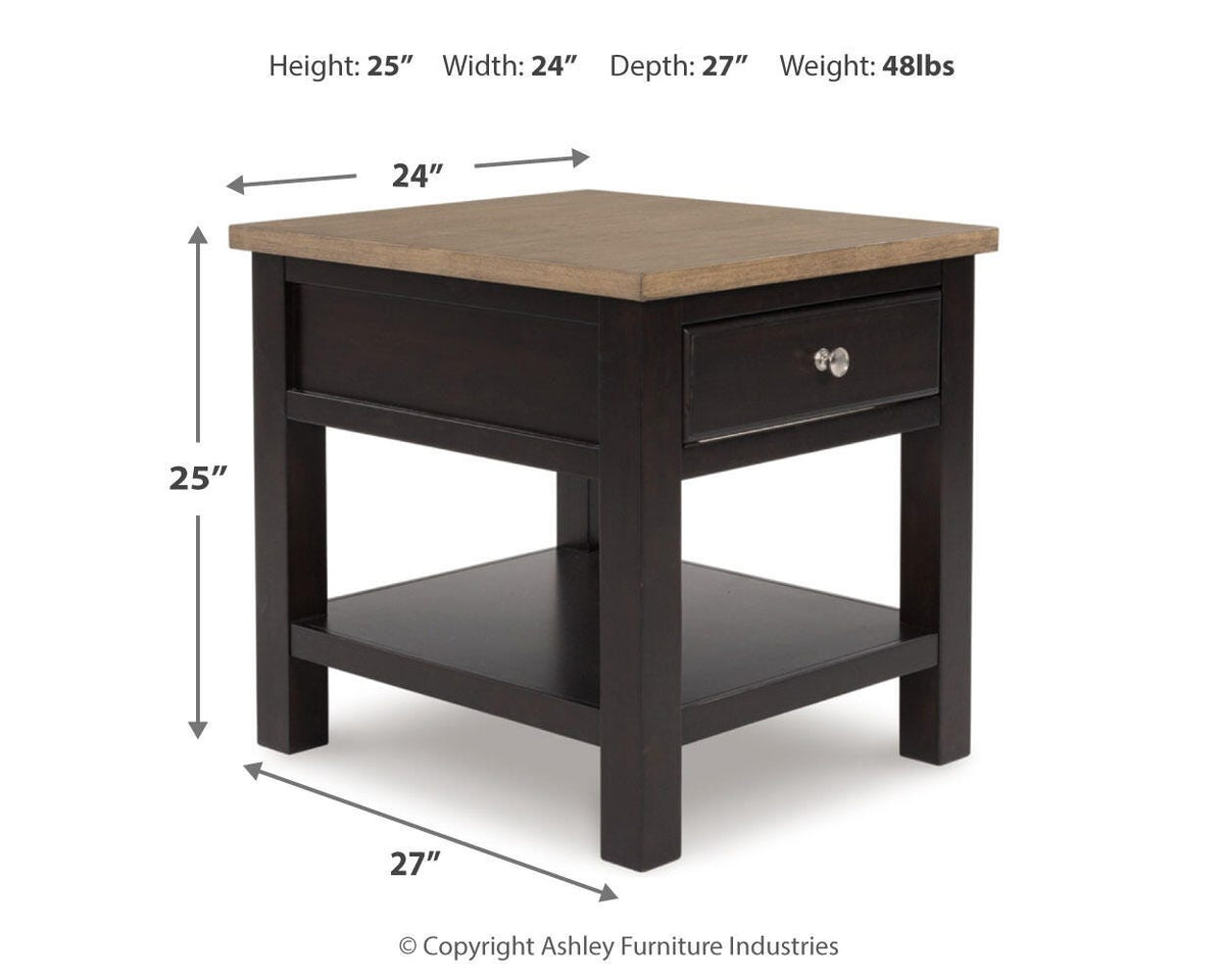 Drazmine Rectangular End Table