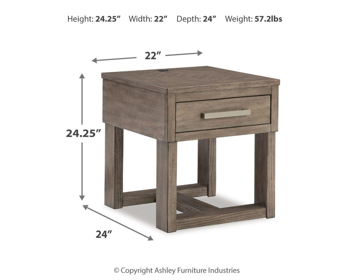 Loyaska Rectangular End Table