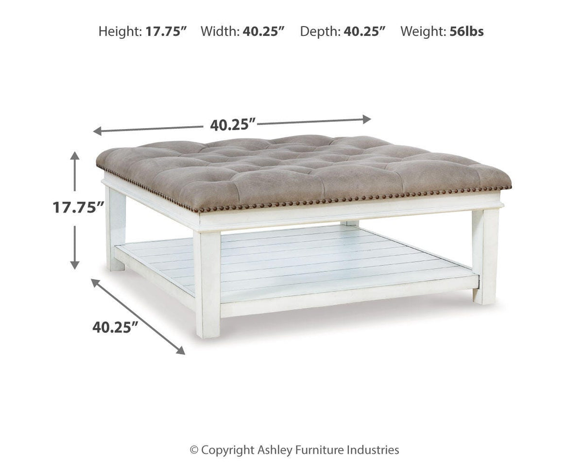 Kanwyn UPH Ottoman Cocktail Table