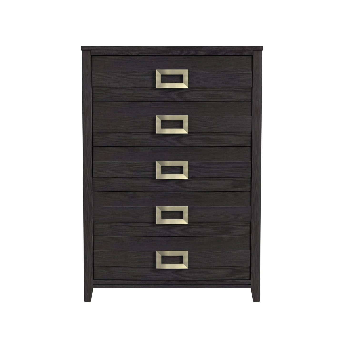 Tobias 5-Drawer Chest in Black