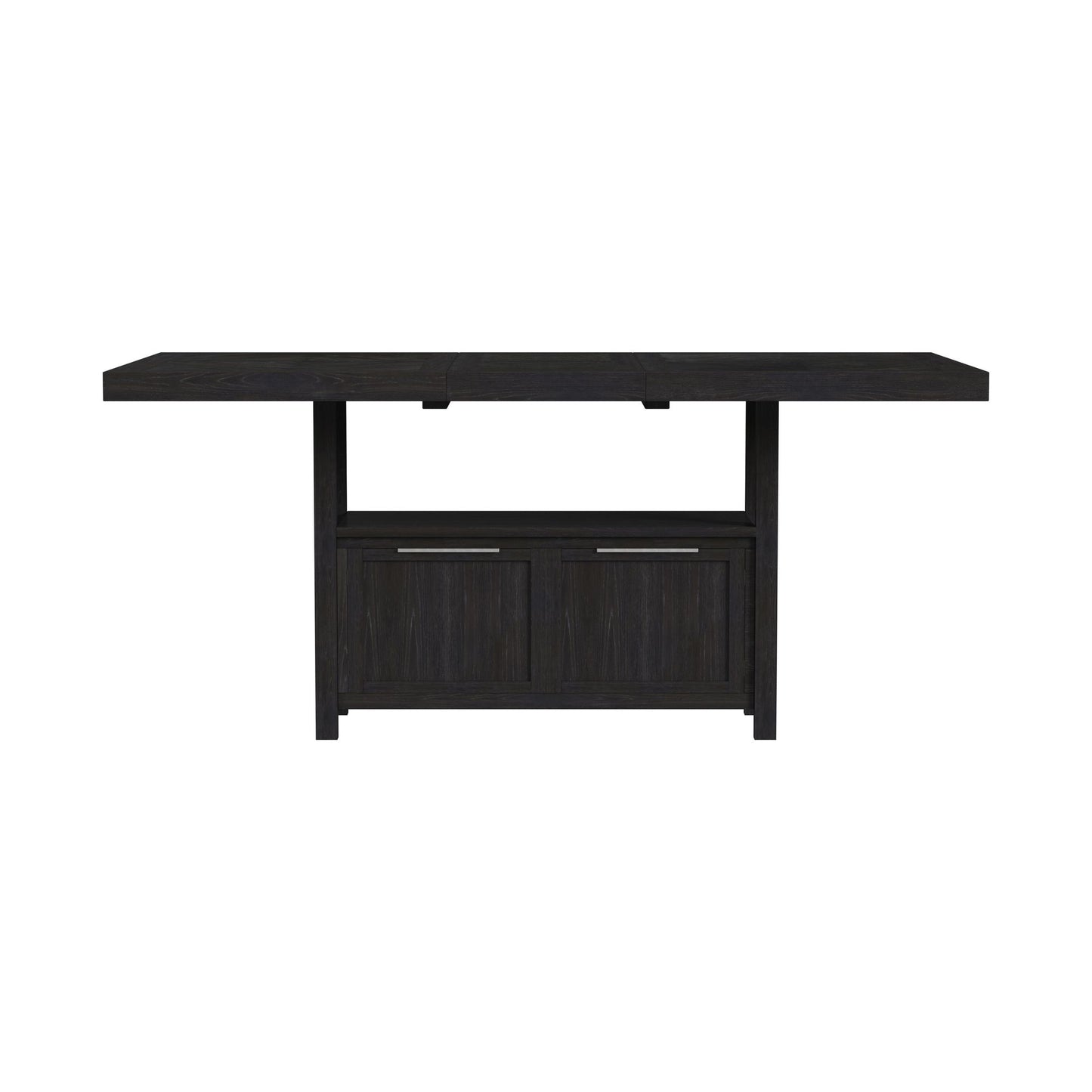 Transcend Counter Table with 20" Leaf in Charcoal