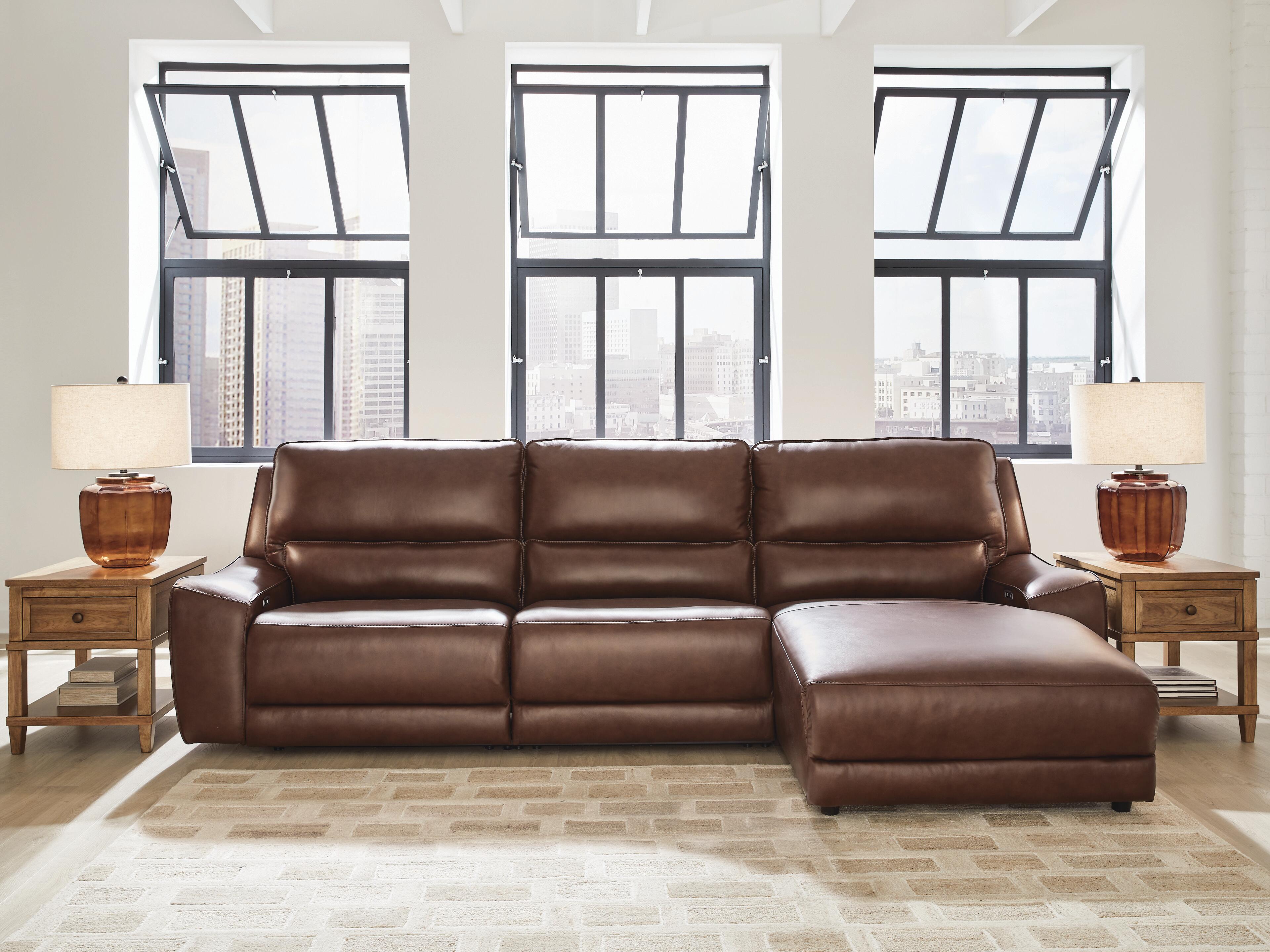 Silverbrooke 3-Piece Reclining Sofa Chaise – Canales Furniture
