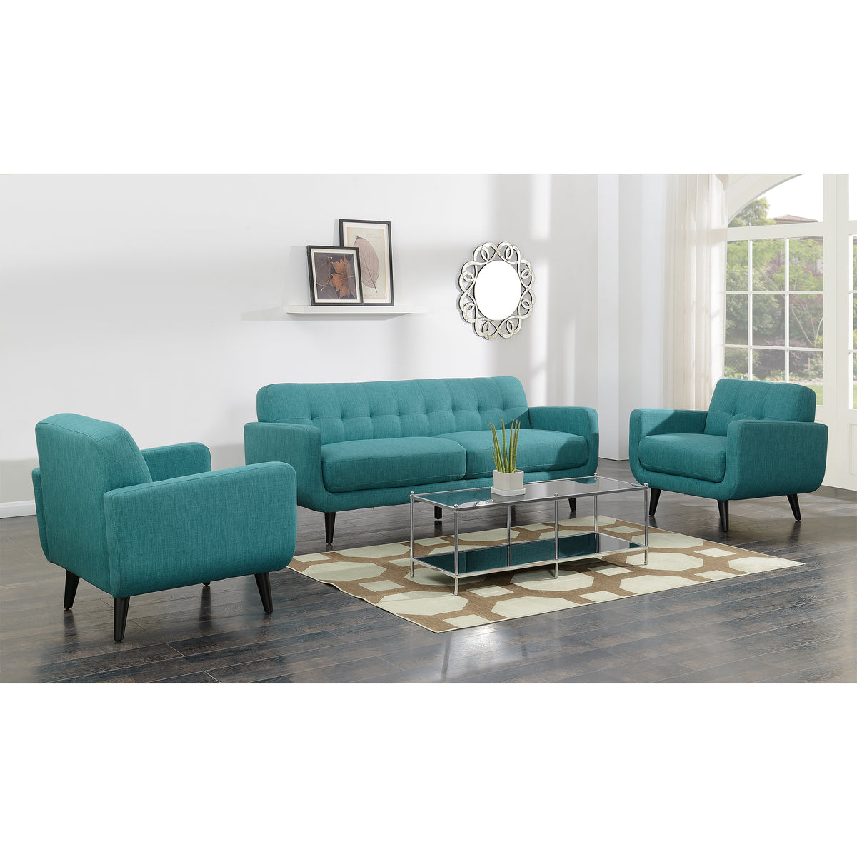 Hadley 4480 Kd Chair Heirloom Teal