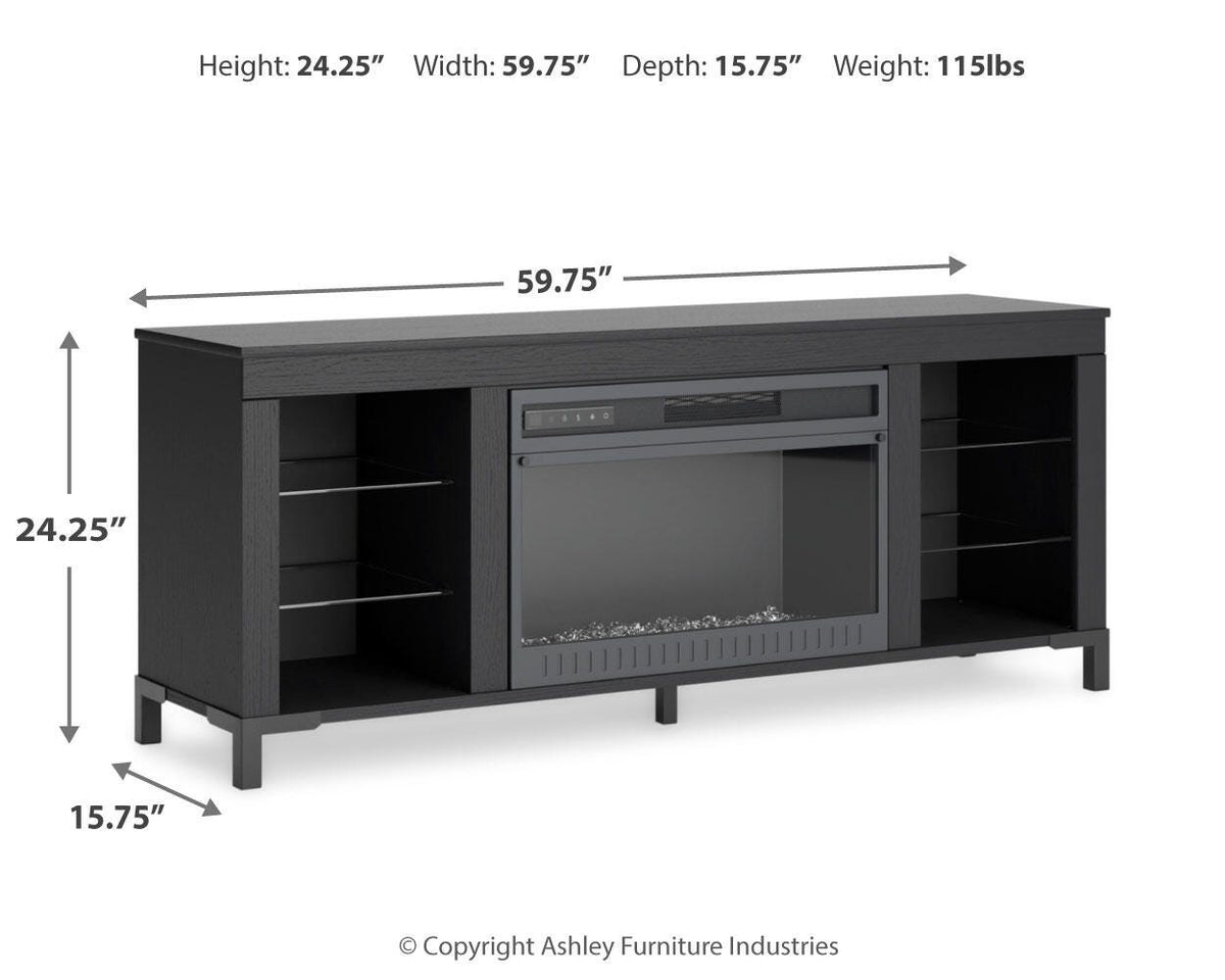 Cayberry TV Stand with Fireplace