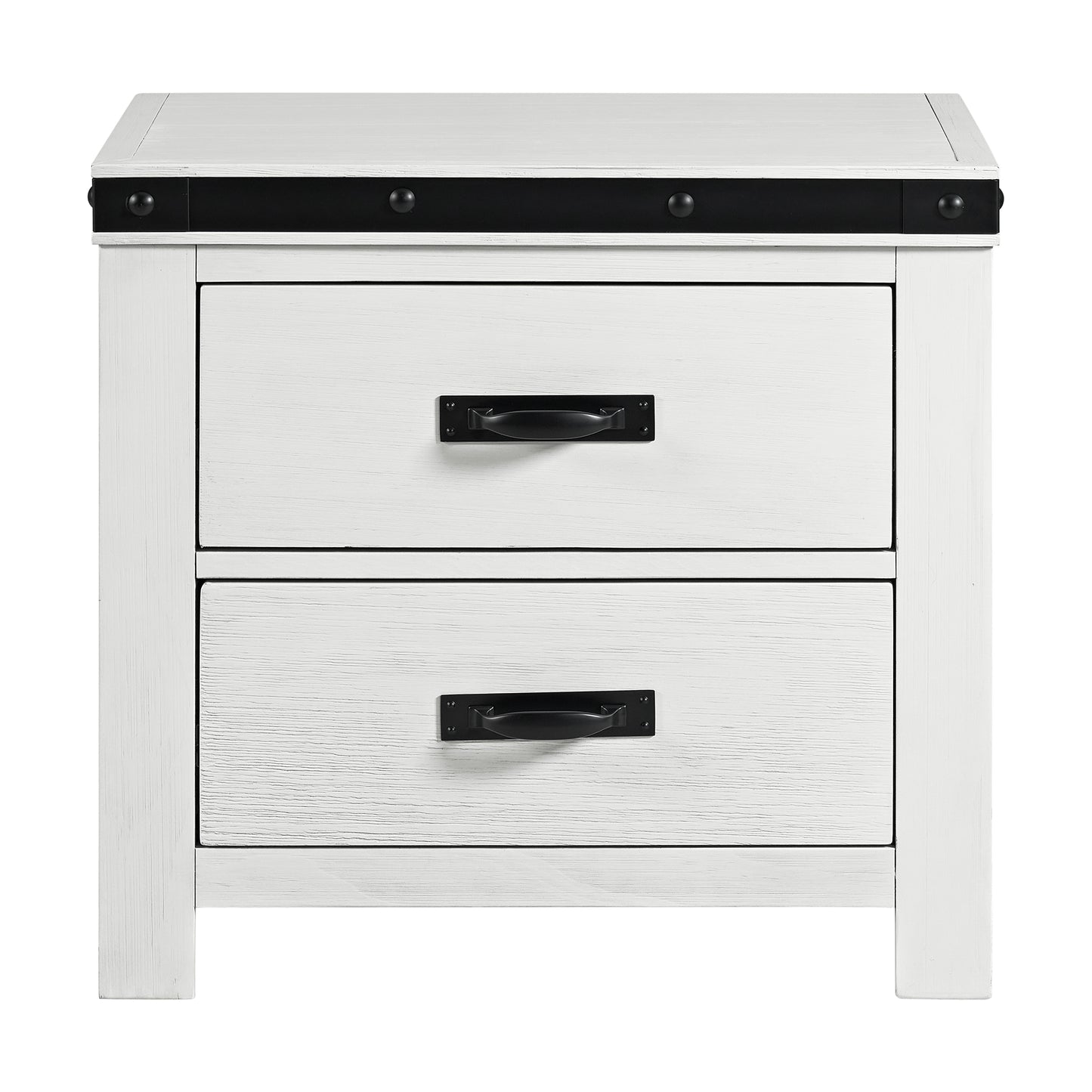 Wade Youth 2-Drawer Nightstand in White