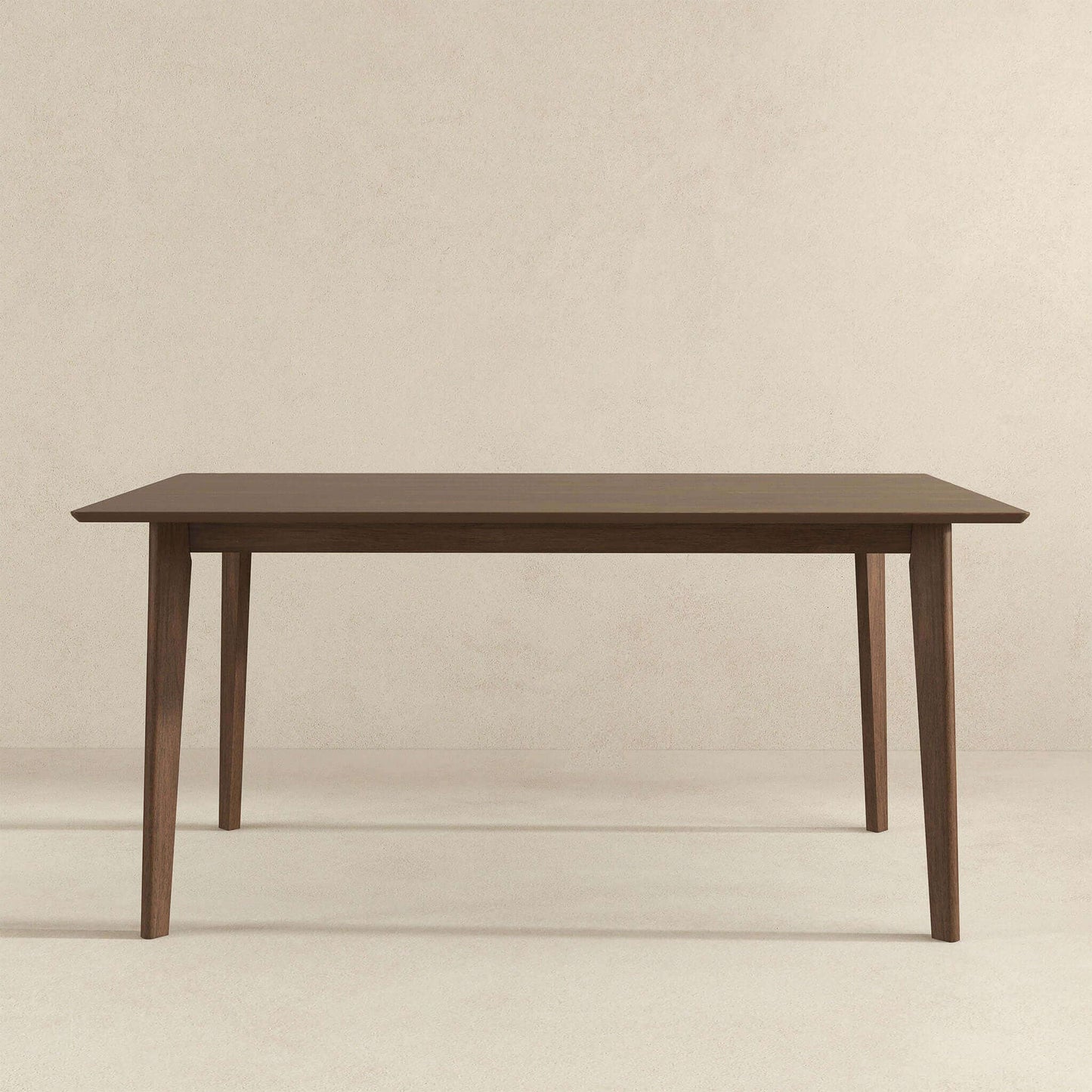 Mesa de comedor Carlos de madera maciza de 63"