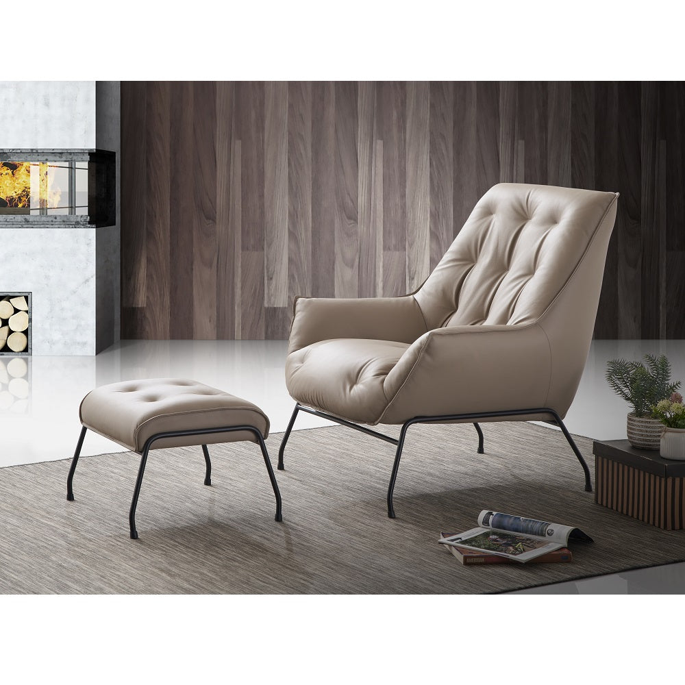 Silla decorativa tapizada Zusa de 35" de ancho