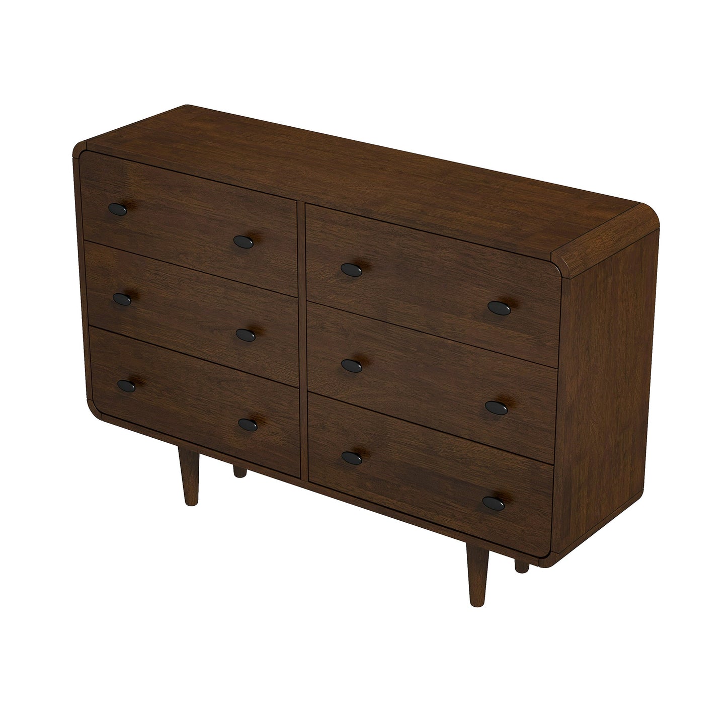 Alexa Mid Century Modern Dresser 6 Drawers