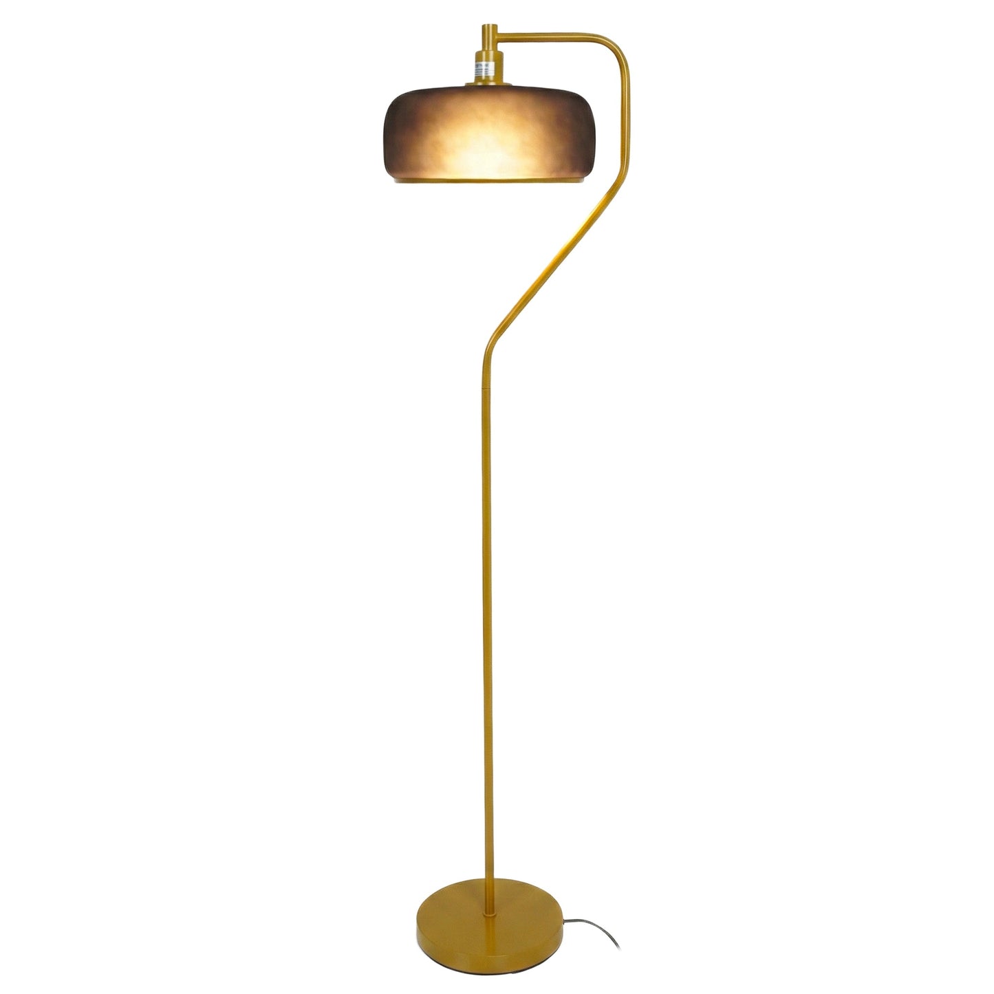 Astris Floor Lamp Black Sprayed and Gold